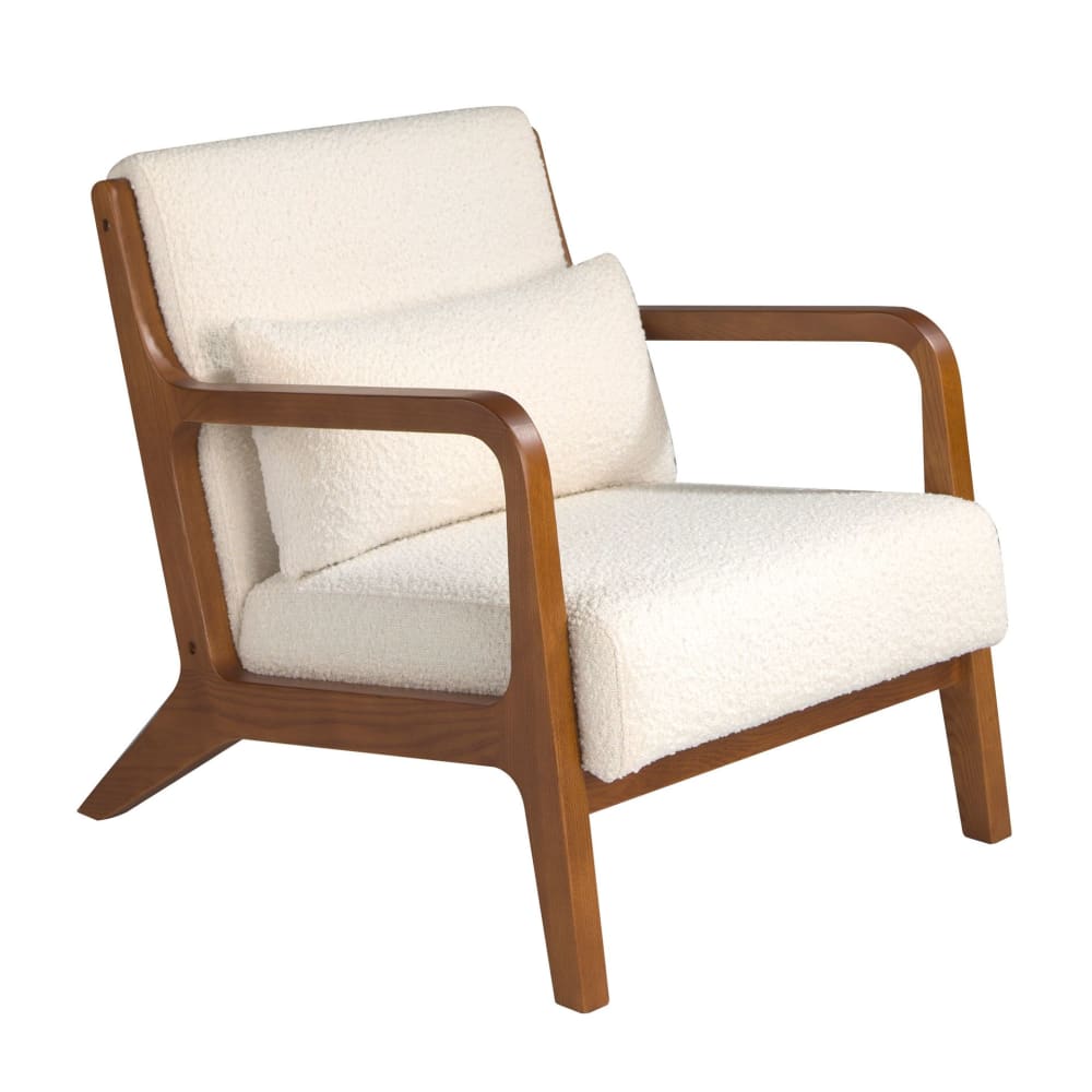 Fauteuil en tissu blanc Fauteuil en tissu blanc