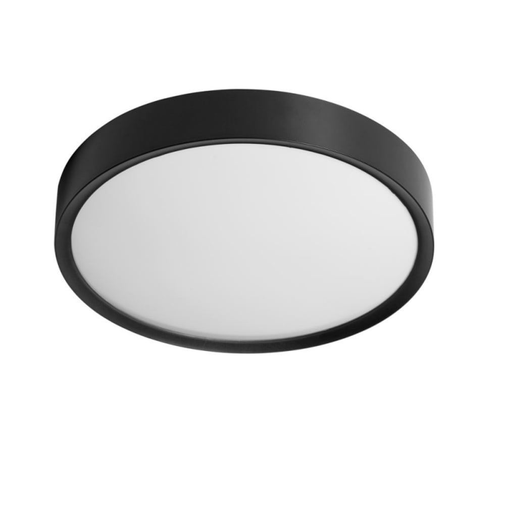 Plafonnier led salle de bain noir mat