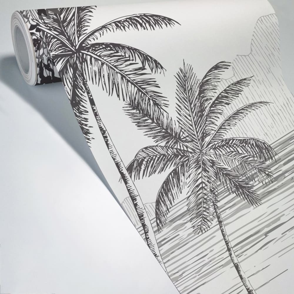 Papier peint panoramique - noir - intissé - 9 lés : 432x270cm - Maisons du Monde