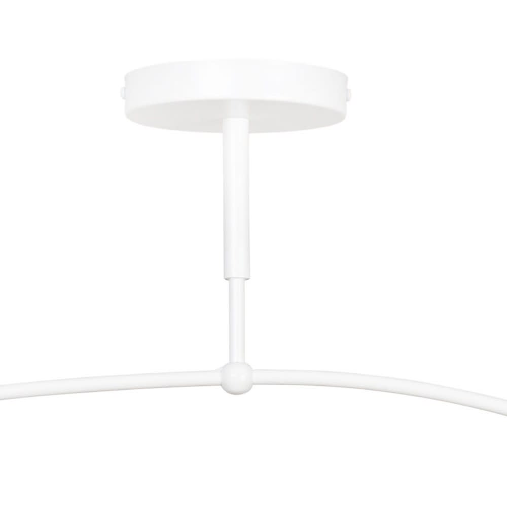 Plafonnier 2 lumières minimaliste blanc avec sphères en verre — vue 4