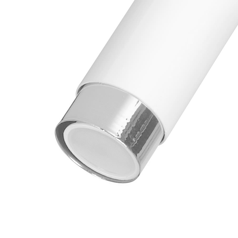 Spot de plafond orientable moderne cylindrique blanc et chrome — vue 4
