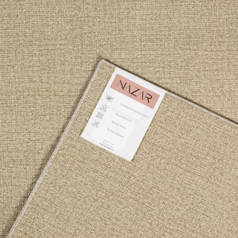 Tapis de cuisine noir motif kitchen 70x180 — vue 4