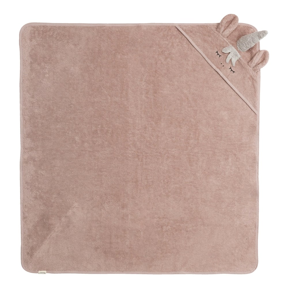 Kindsgut Kapuzenhandtuch Einhorn 100x100 TRANSPARENT Öko-Tex Zertifikat BAUMWOLLE Baby