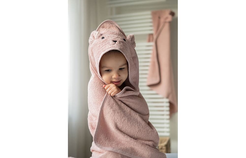 Kapuzenhandtuch Katze rose - Maisons Du Monde