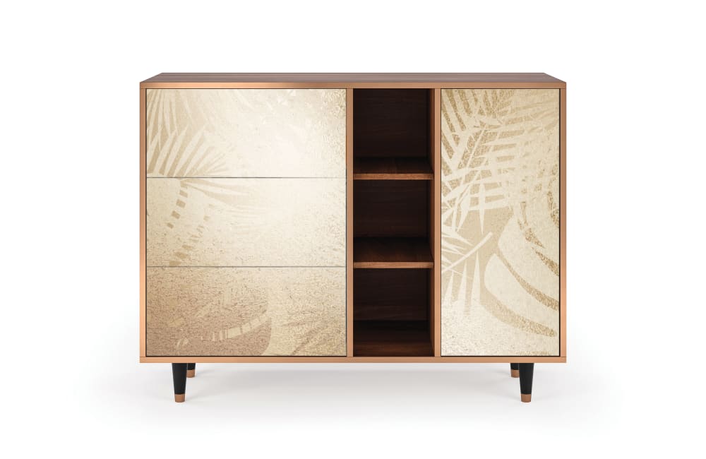 Buffet sable 3 tiroirs et 1 porte L 125 cm