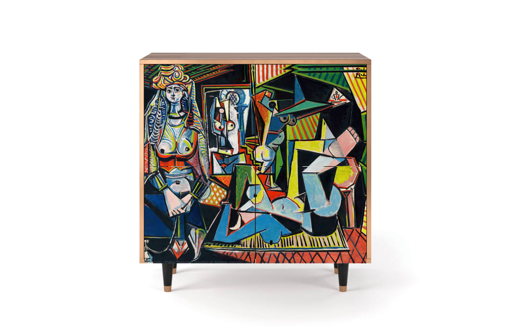 Buffet  multicolore 4 portes L 94 cm