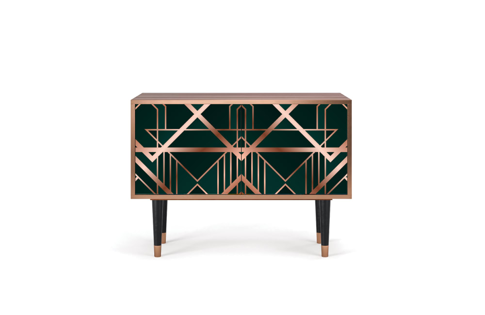 Buffet bas  vert 2 portes L 94 cm