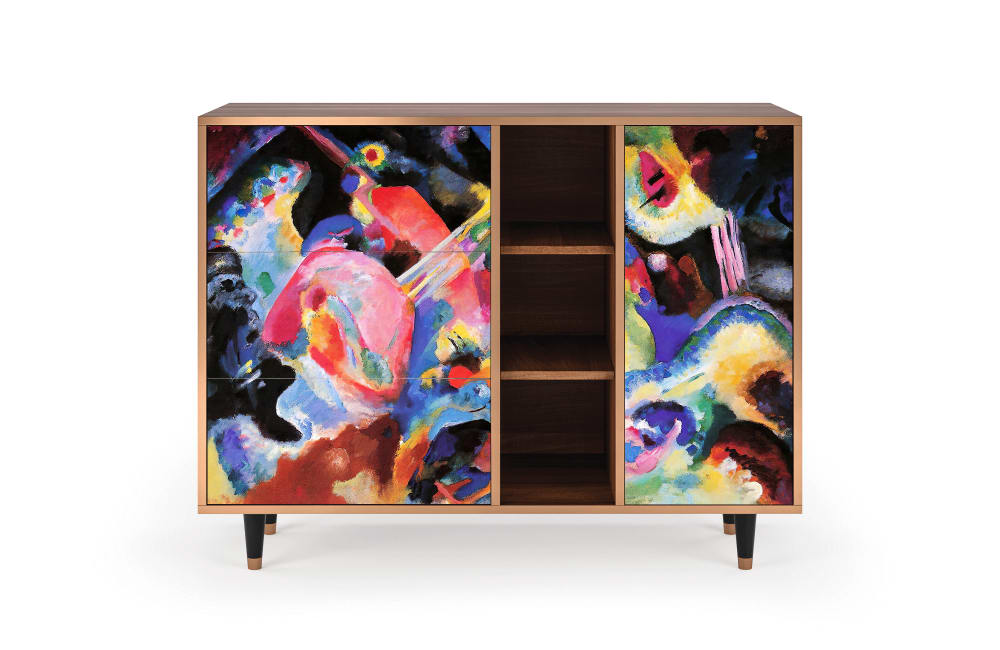 Buffet  multicolore 3 tiroirs et 1 porte L 125 cm