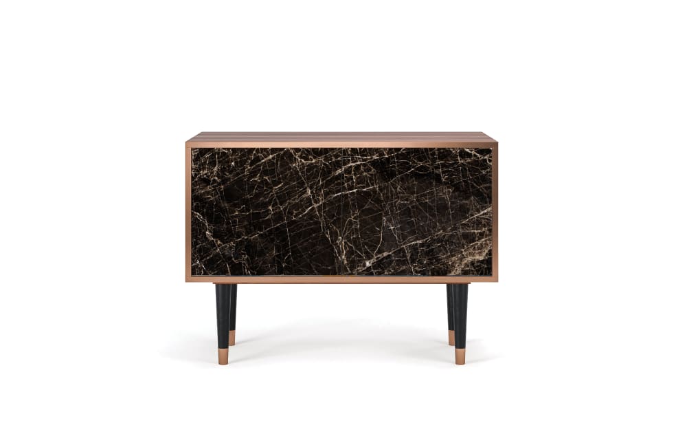 Buffet bas  noir 2 portes L 94 cm