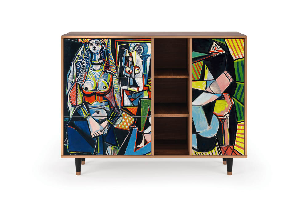 Buffet  multicolore 3 tiroirs et 1 porte L 125 cm