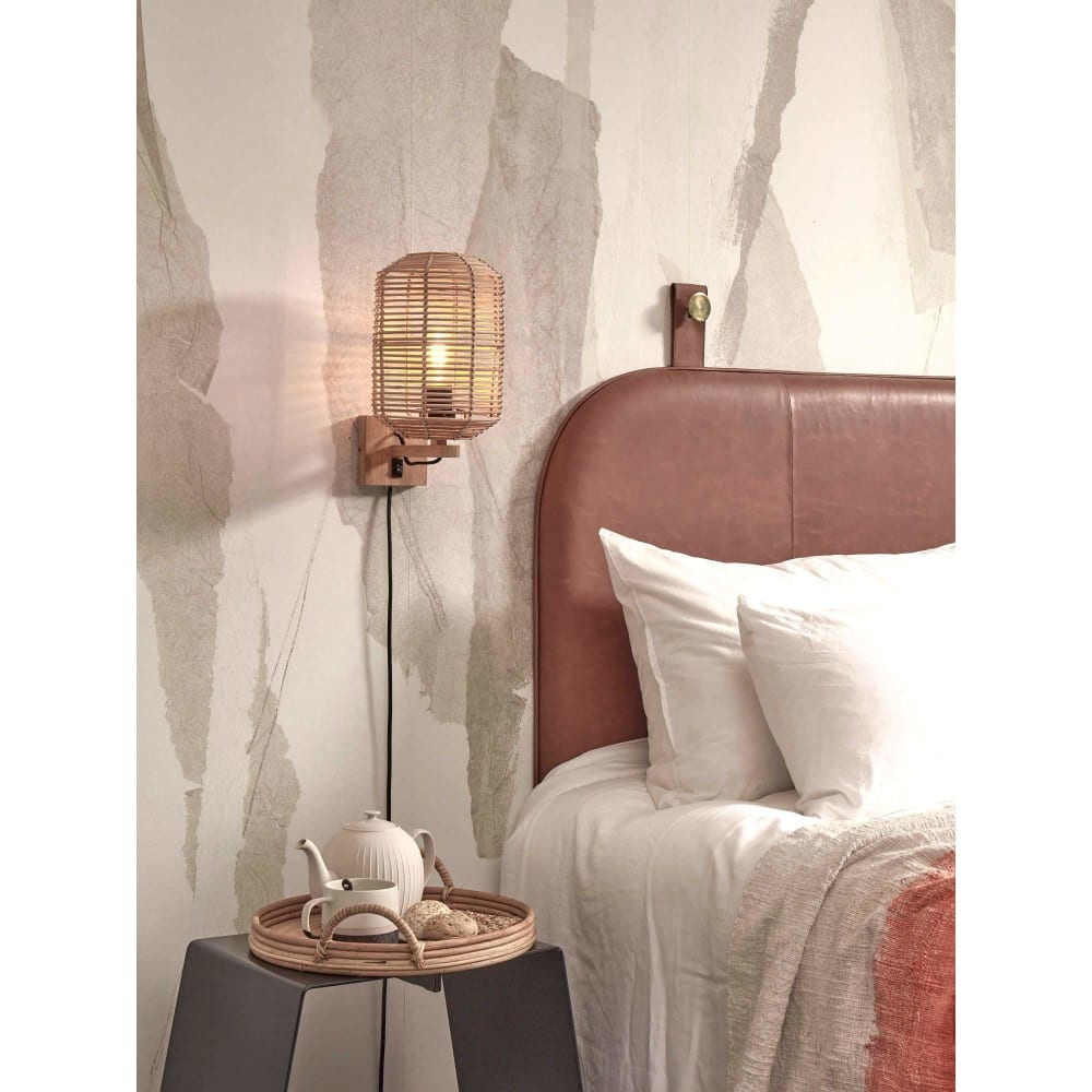 Suspension rotin brun ø18cm - Maisons du Monde