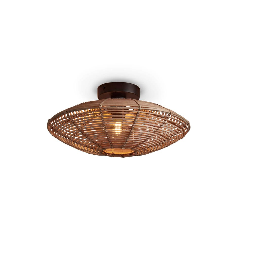 Good & Mojo Deckenleuchte aus Rattan, braun, Ø40cm style modern - Rattan