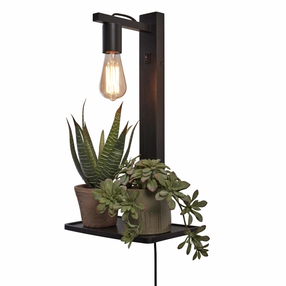 Applique bambou noir 30x18x52cm