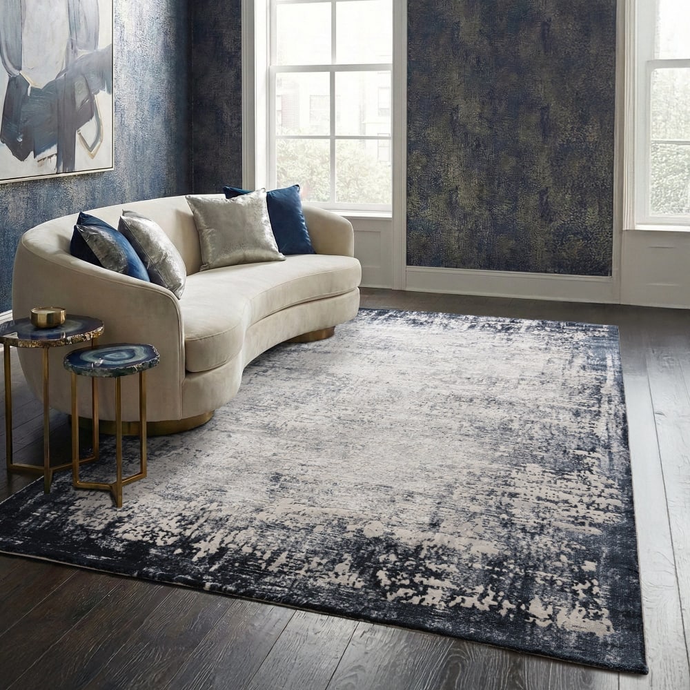 Novatrend Moderner Teppich 160x230 cm style classic chic Blau Pes - Polyester
