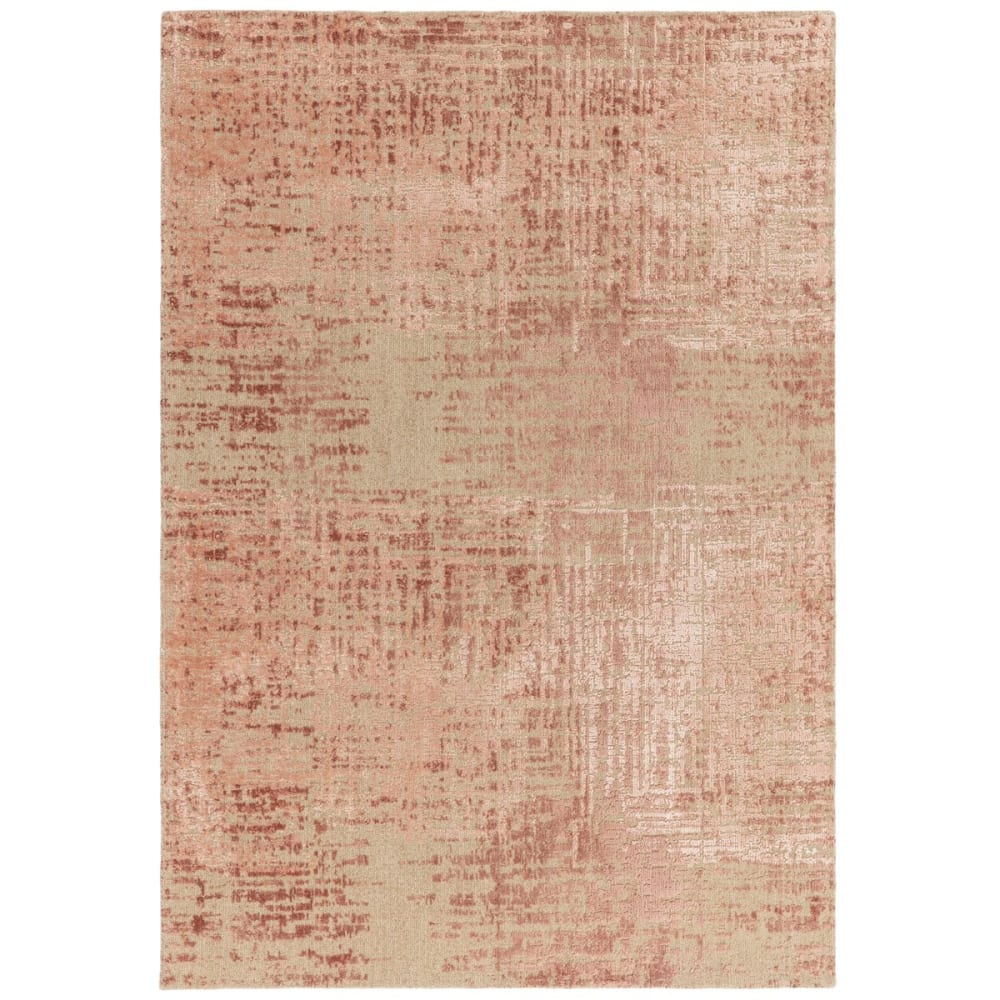 Tapis de salon en laine rose 120x170 cm