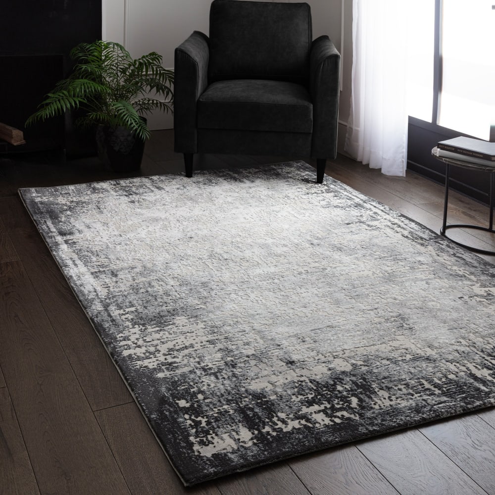 Novatrend Moderner Teppich 160x230 cm style classic chic Grau Pes - Polyester