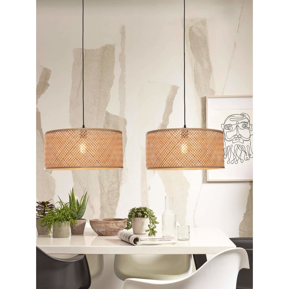 Suspension bambou naturel, h. 22cm — vue 3