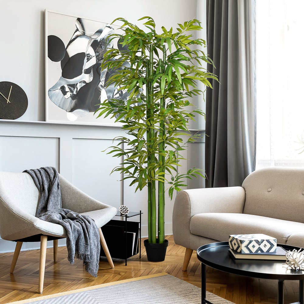 Planta artificial 17x17x180 cm verde - Maisons du Monde