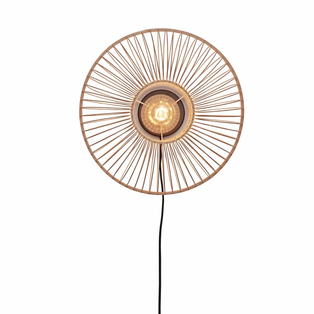 Applique bambou naturel, h. 38cm