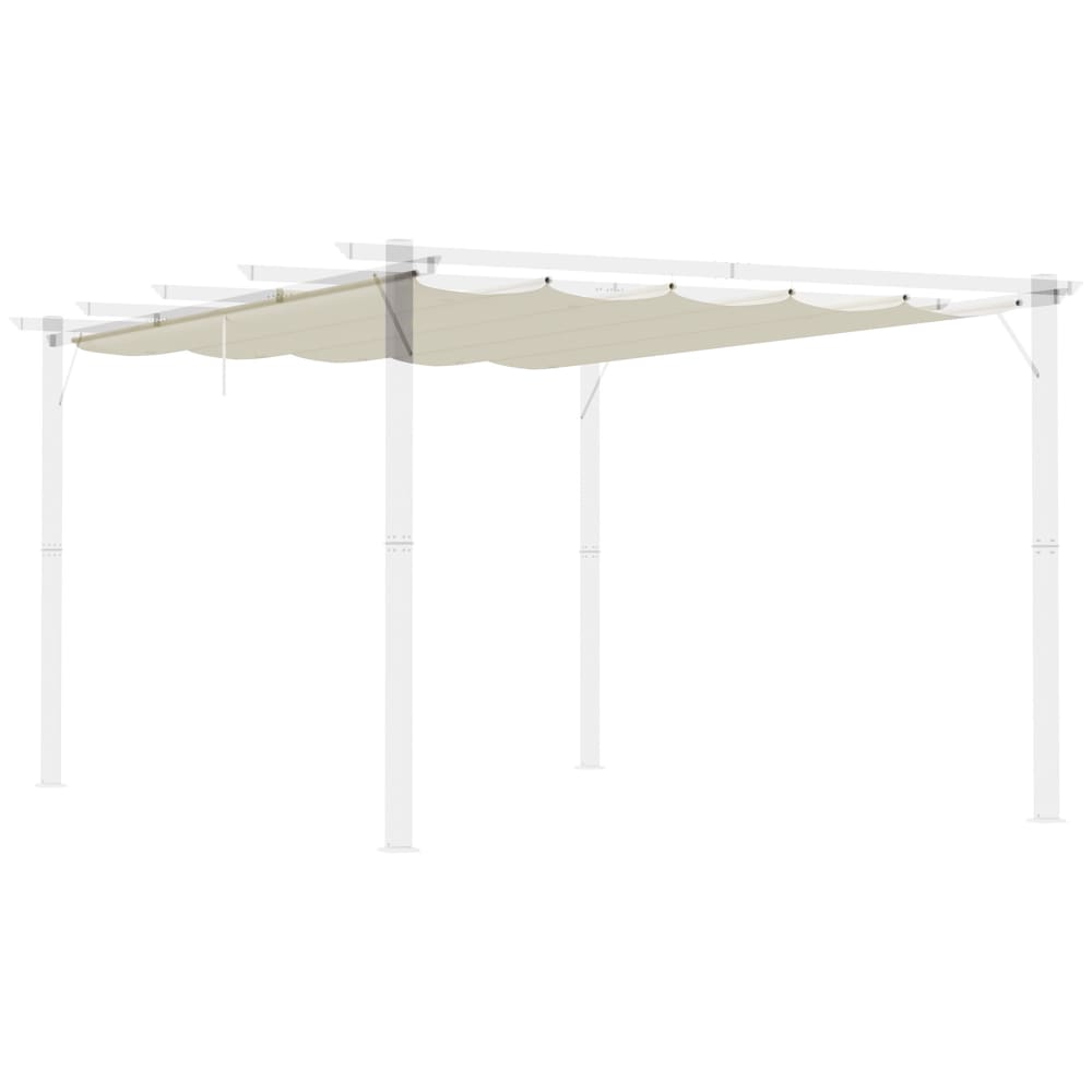 Cubierta para pérgola 350x260x6 cm crema