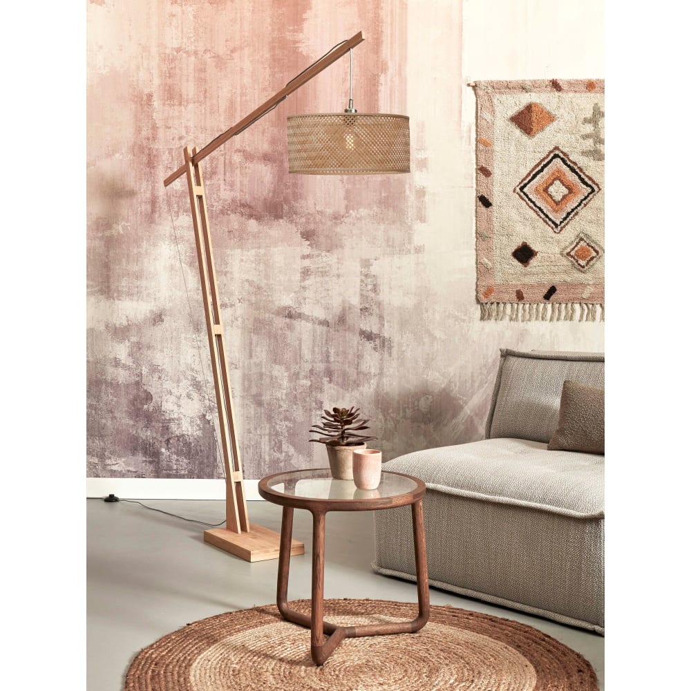 Lampadaire bambou brun ø50cm — vue 3