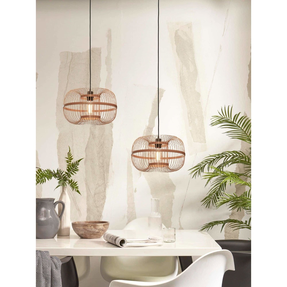 Suspension bambou naturel, h. 25cm — vue 3
