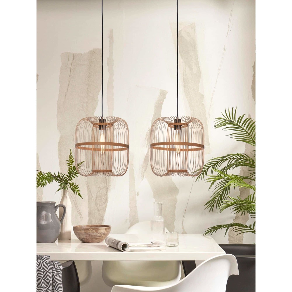 Suspension bambou naturel, h. 38cm — vue 3
