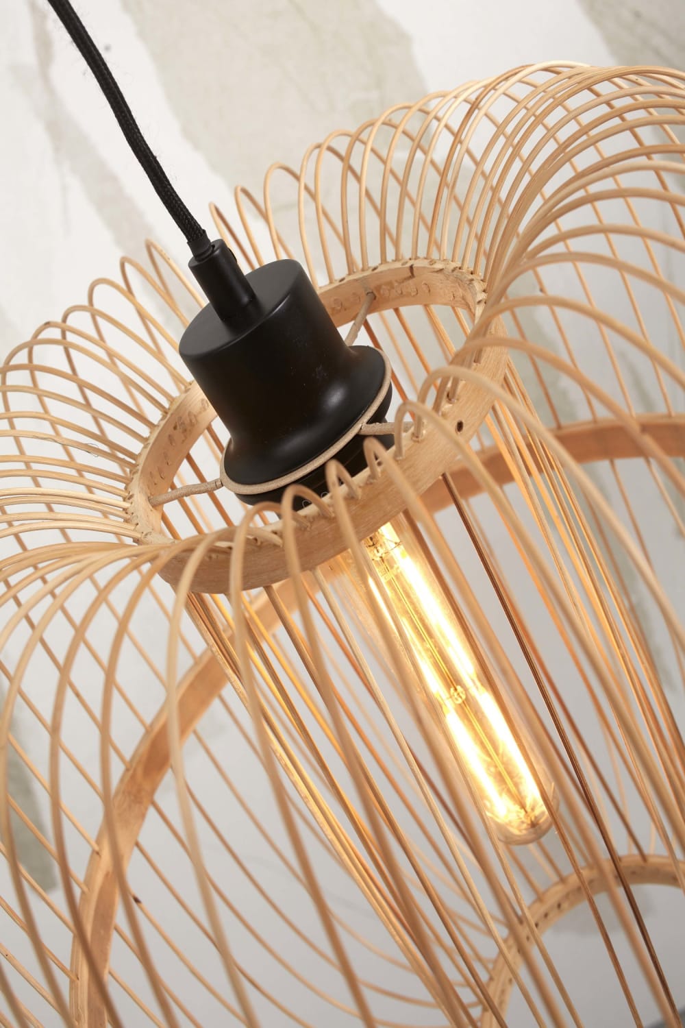 Suspension bambou naturel, h. 38cm — vue 4
