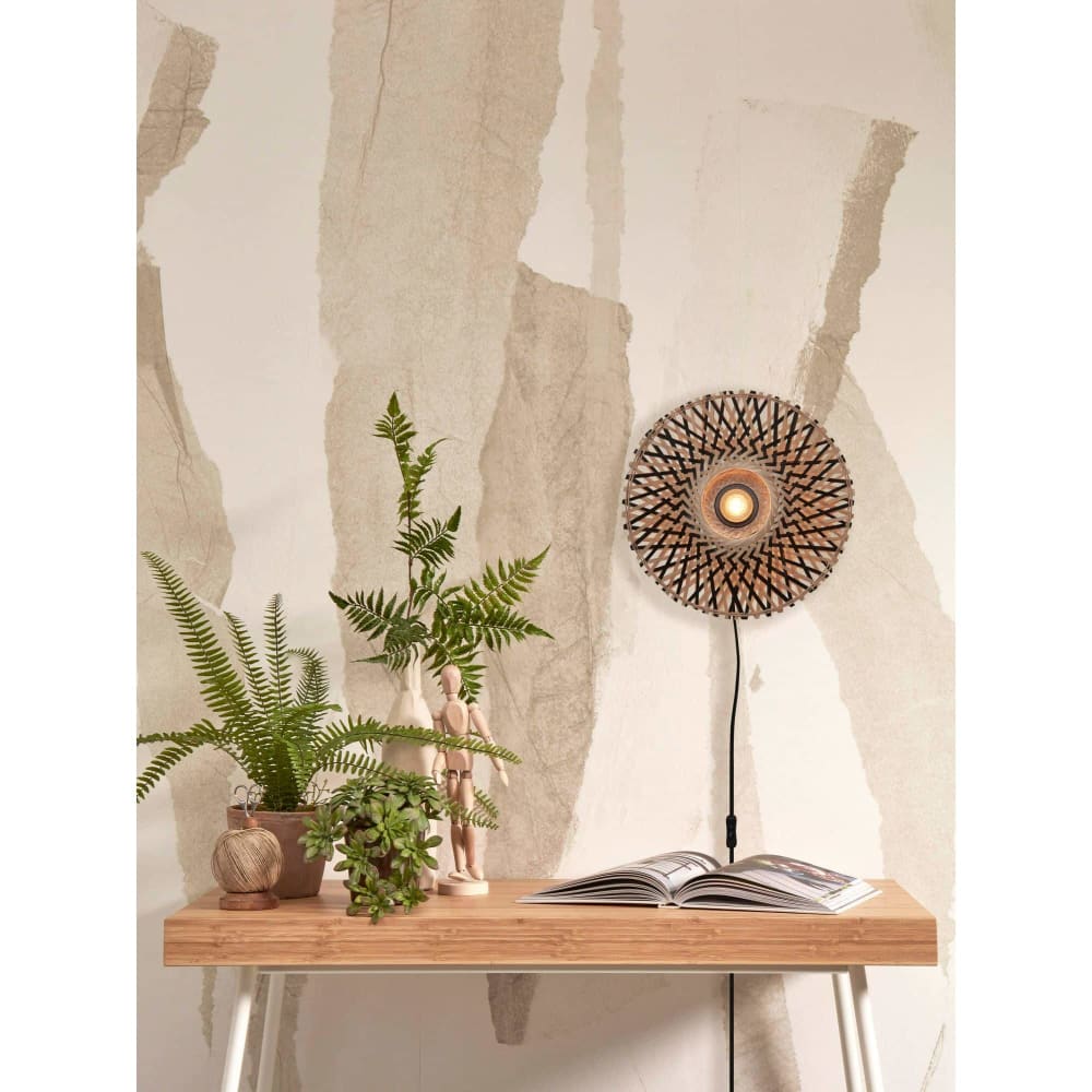 Applique bambou naturel/noir, h. 30cm — vue 3