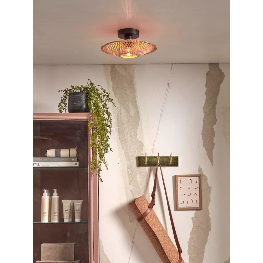 Plafonnier bambou naturel, h. 8cm — vue 3