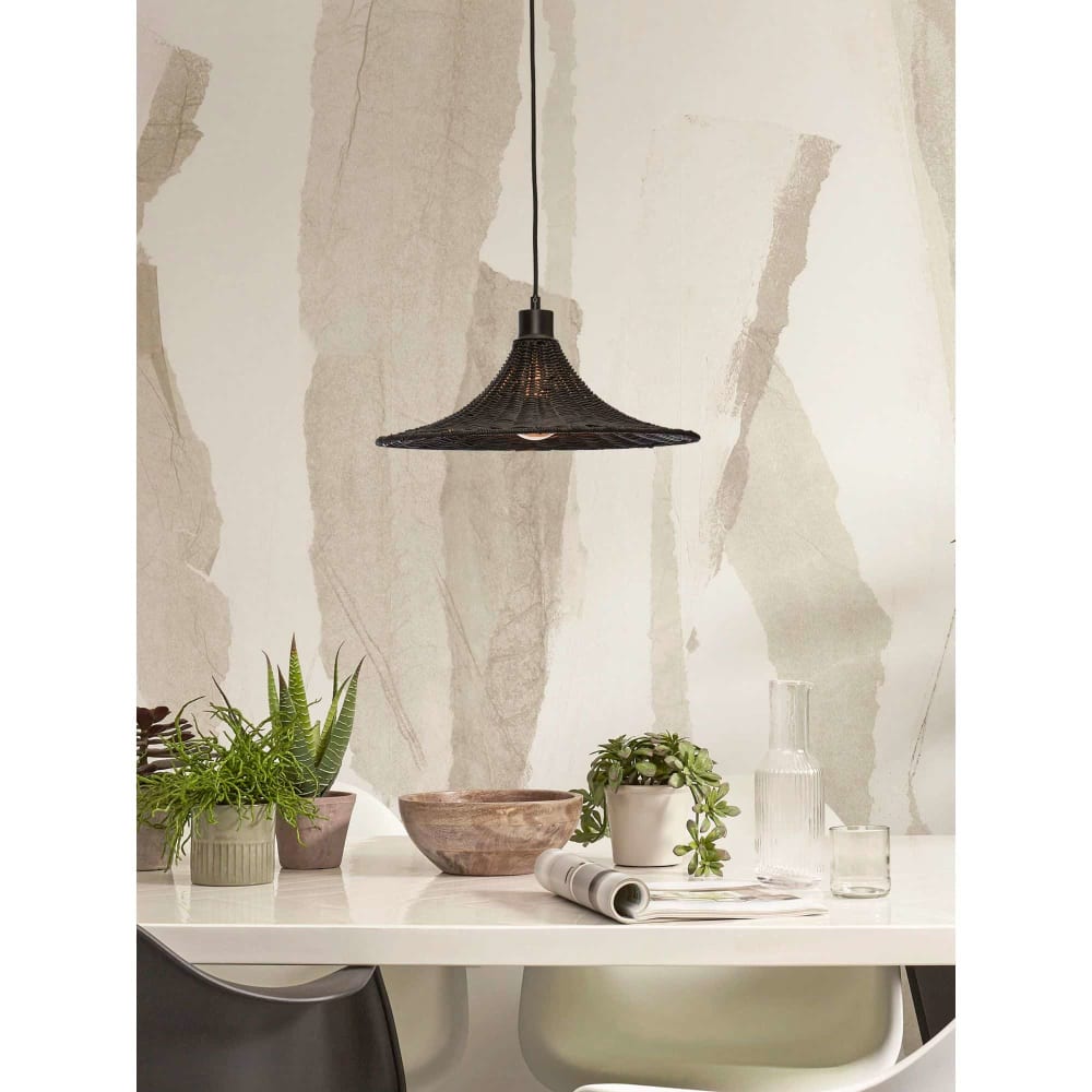Suspension bambou noir ø40cm — vue 3