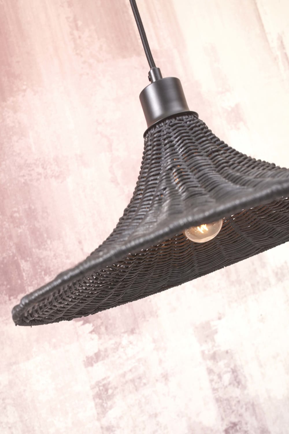 Suspension bambou noir ø40cm — vue 4