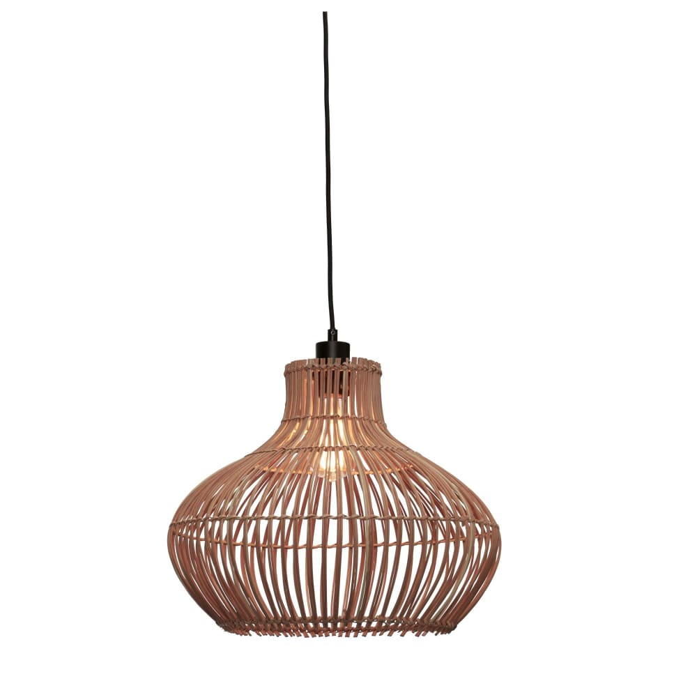 Good & Mojo Hängeleuchte aus Rattan, braun, Ø42cm style modern - Rattan