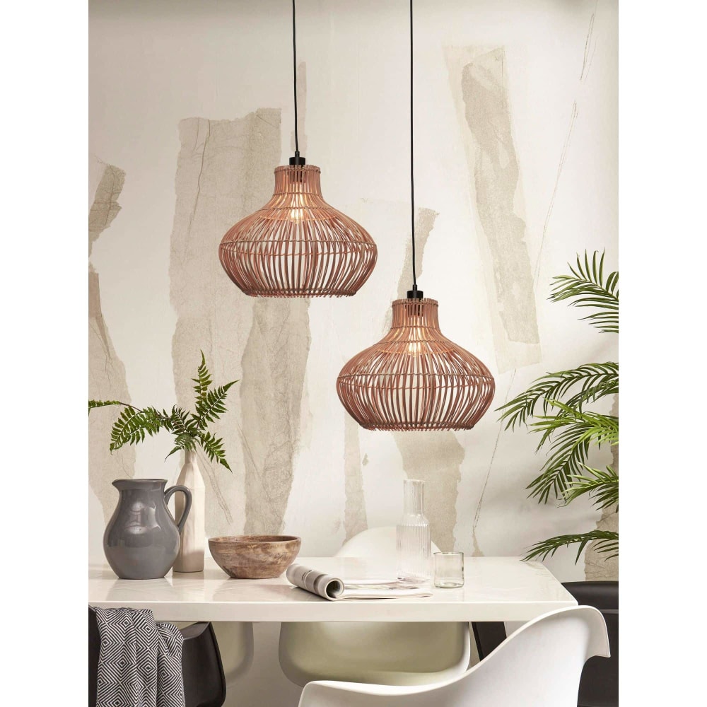 Hängeleuchte aus Rattan, braun, Ø42cm - Maisons Du Monde