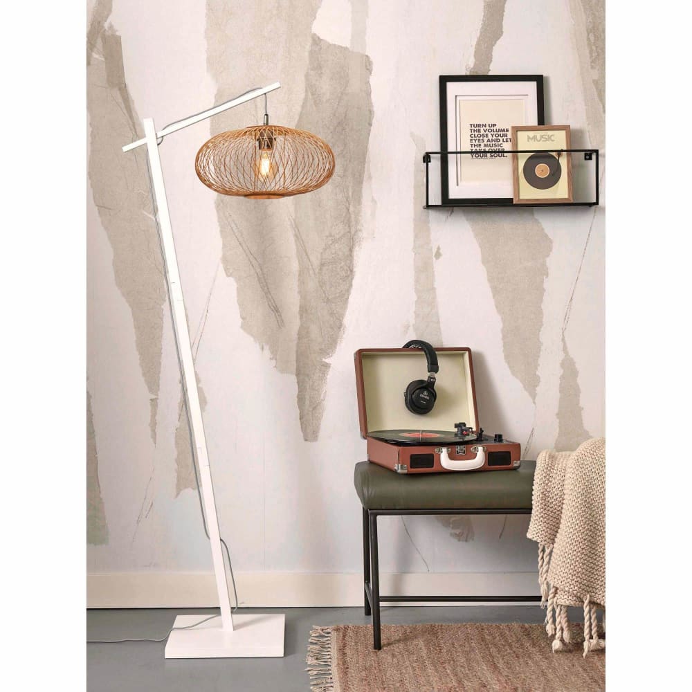 Lampadaire bambou brun ø40cm — vue 3