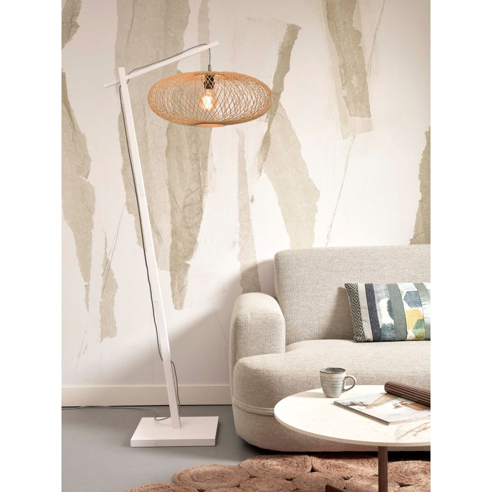 Lampadaire bambou brun ø60cm — vue 3