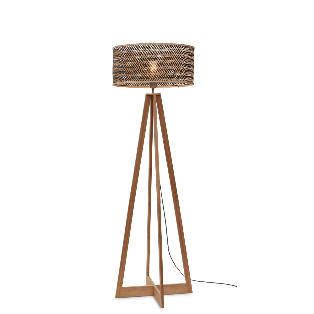 Lampadaire bambou brun Ø50cm