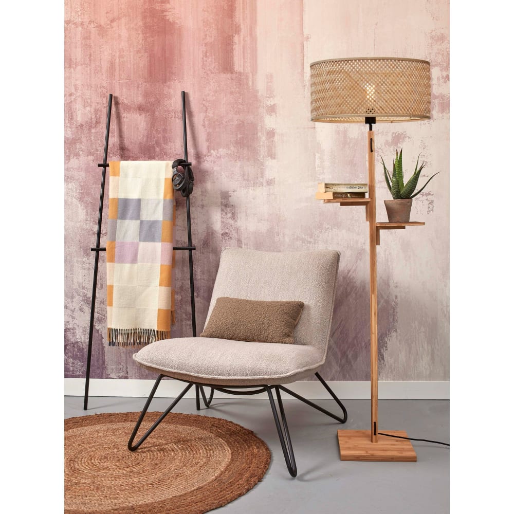 Lampadaire bambou brun ø50cm - Maisons du Monde