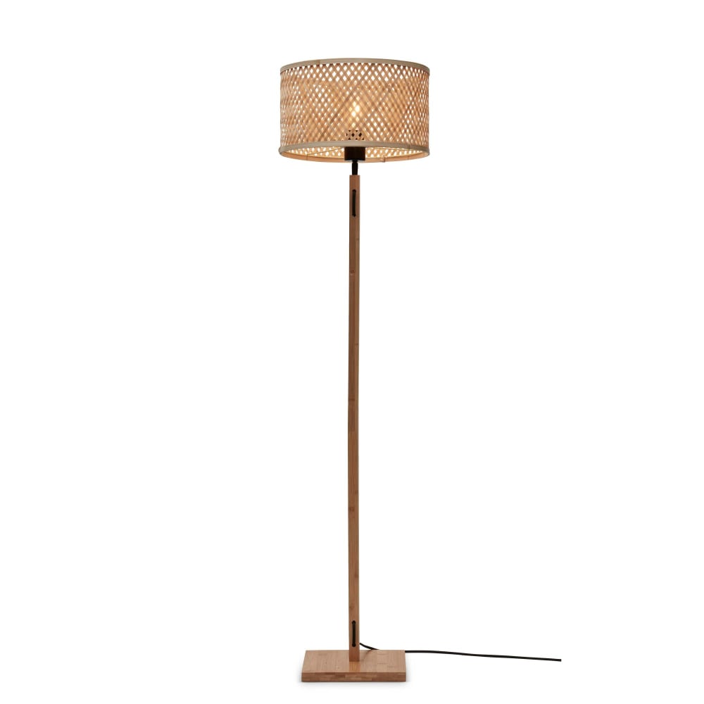 Lampadaire bambou brun Ø32cm