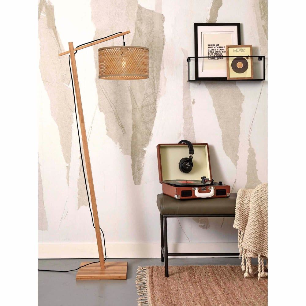 Lampadaire bambou brun ø32cm - Maisons du Monde