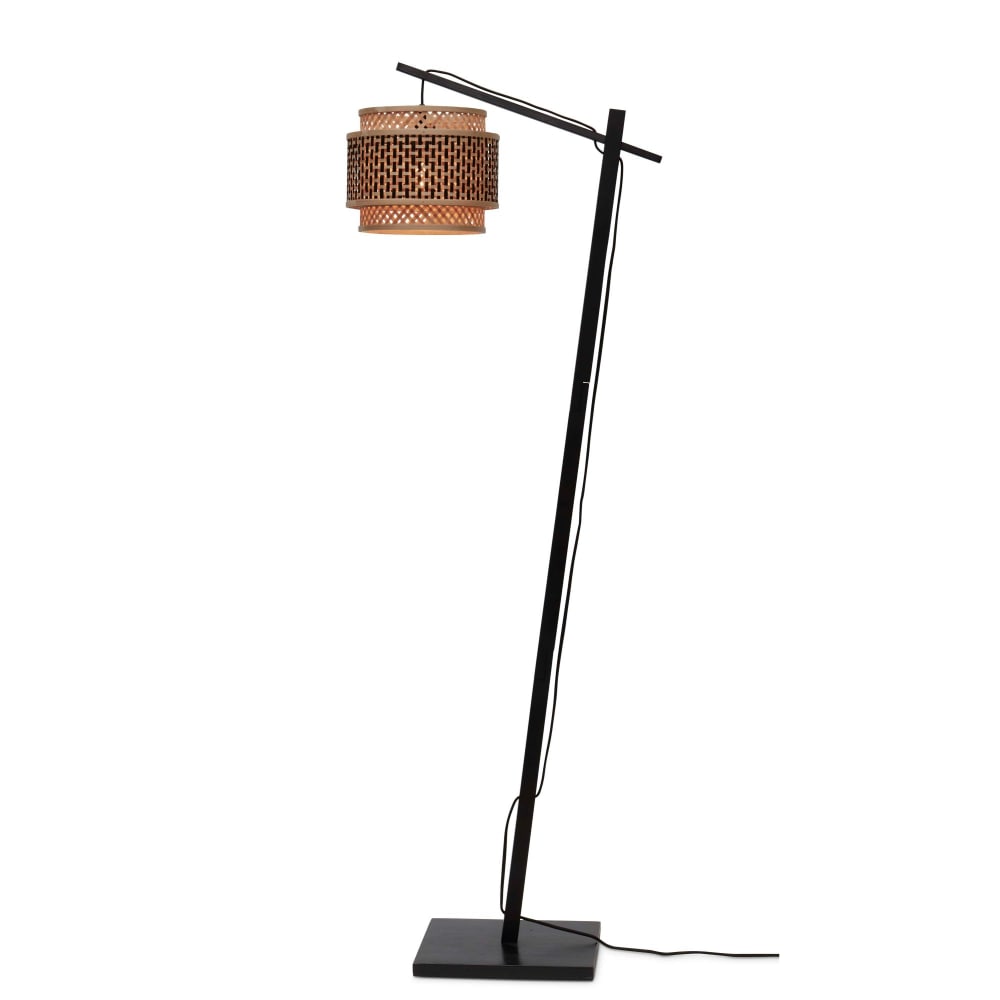 Lampadaire bambou brun Ø25cm