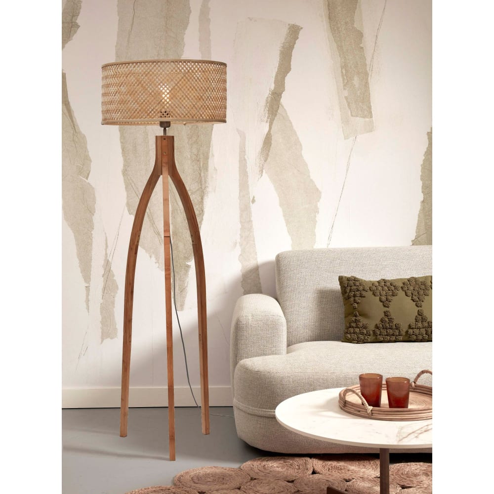 Lampadaire bambou brun ø50cm - Maisons du Monde
