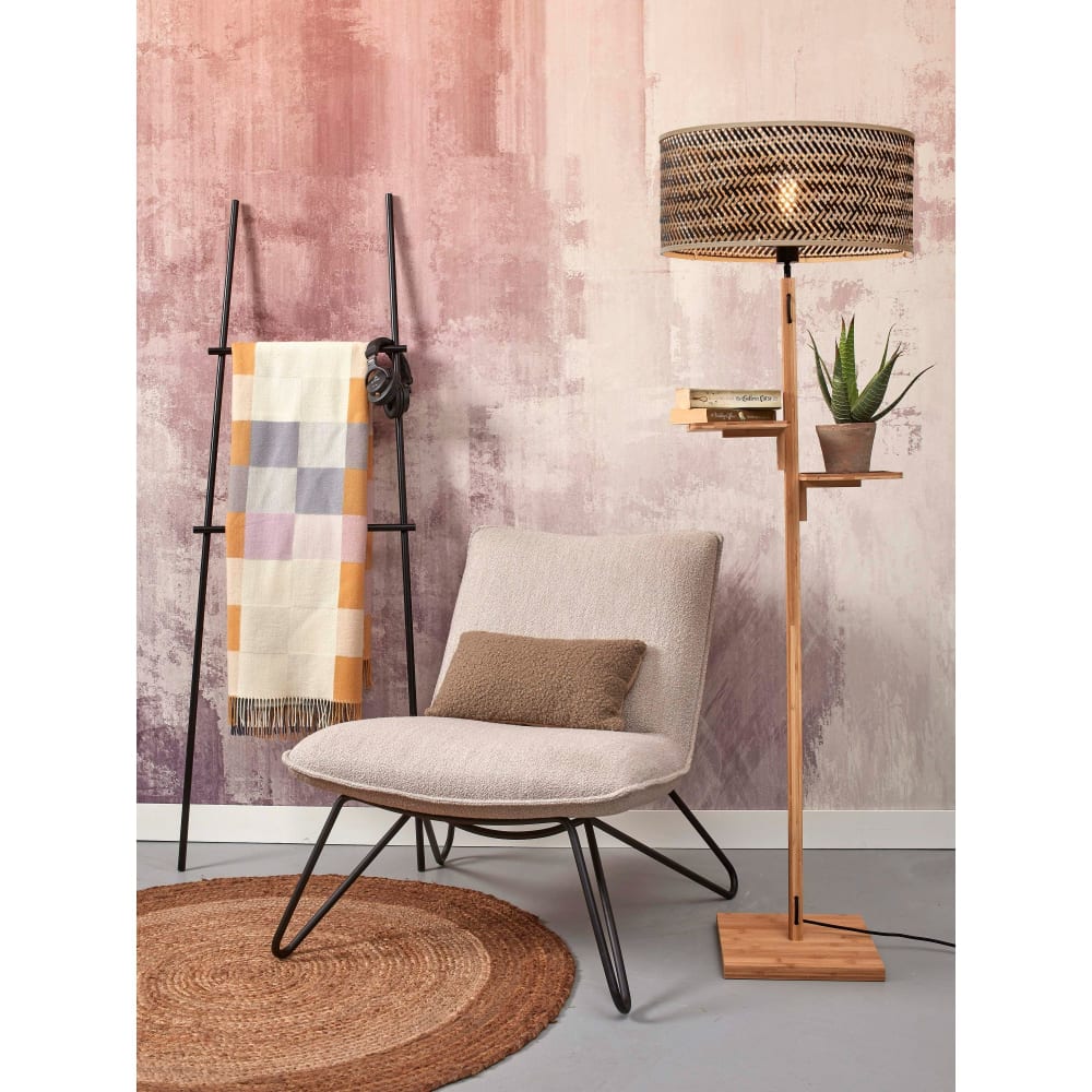 Lampadaire bambou brun ø50cm - Maisons du Monde
