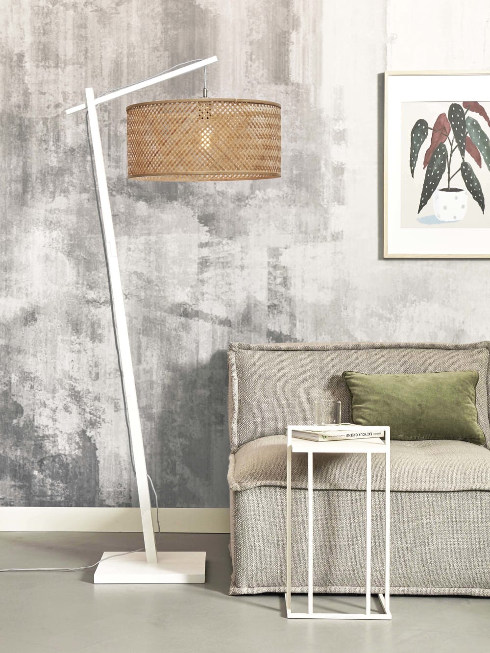 Lampadaire bambou brun ø50cm — vue 4