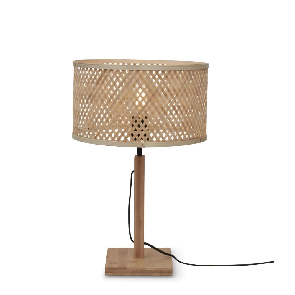 Lampe de Table bambou brun Ø32cm