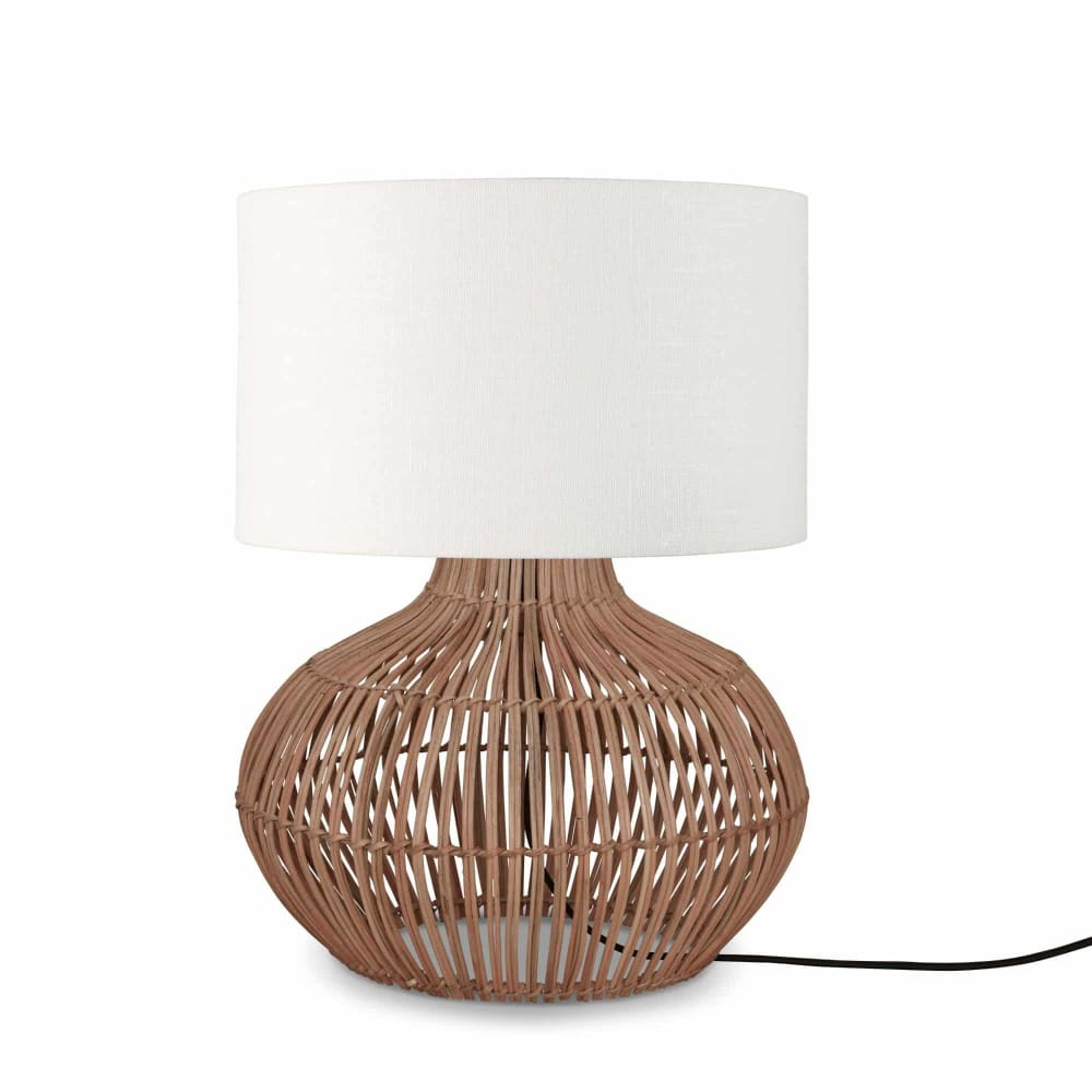 Lampe de Table textile blanc Ø32cm