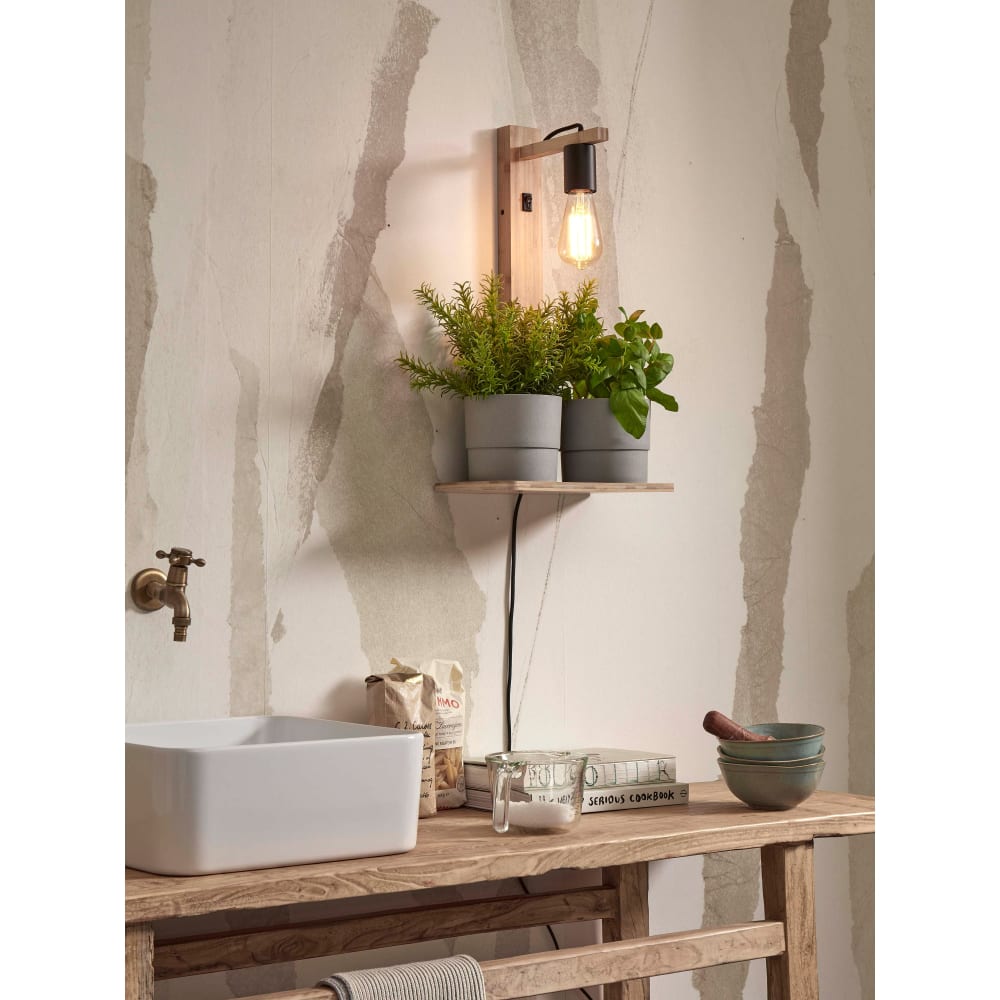Applique bambou brun 30x18x52cm - Maisons du Monde