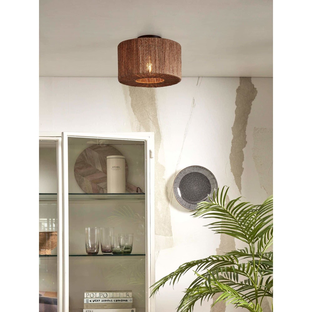 Plafonnier bambou brun ø30cm - Maisons du Monde