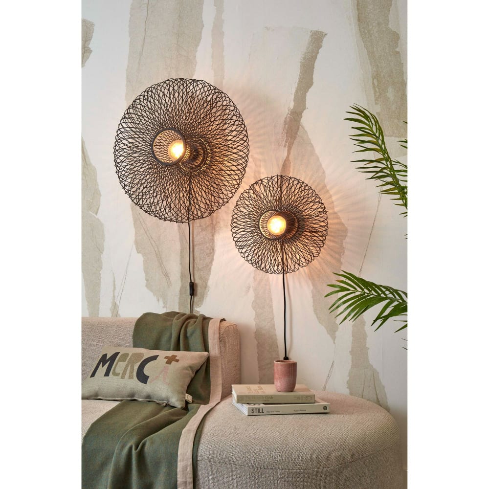 Applique bambou noir ø40cm — vue 3