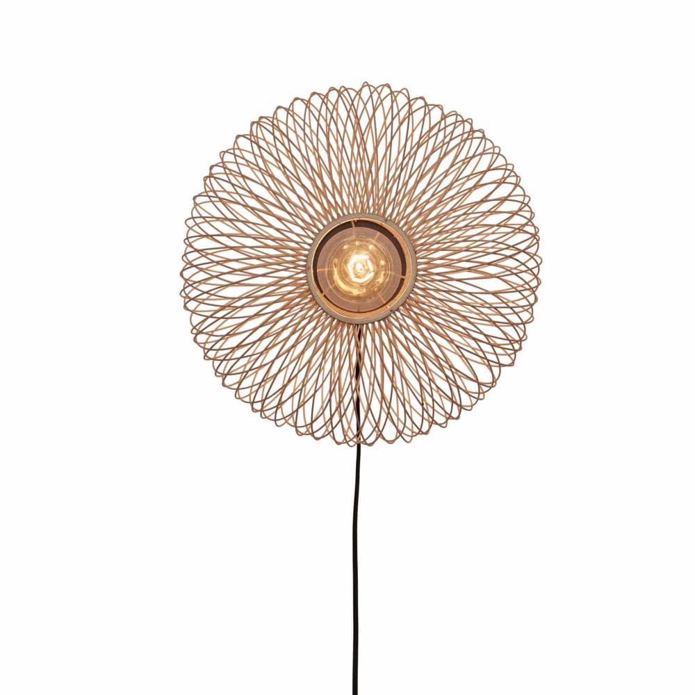 Applique bambou brun Ø40cm